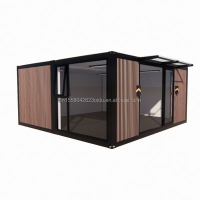 Flat Top Container Vorfertigung Studio Imitation Holz PVC Wandplatte für erschwingliche Familienwohnung in 20ft oder 40ft Größen