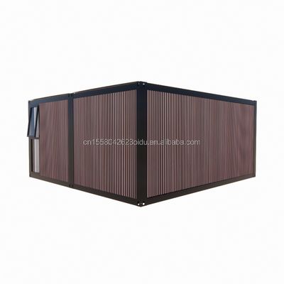 Flat Top Container Vorfertigung Studio Imitation Holz PVC Wandplatte für erschwingliche Familienwohnung in 20ft oder 40ft Größen
