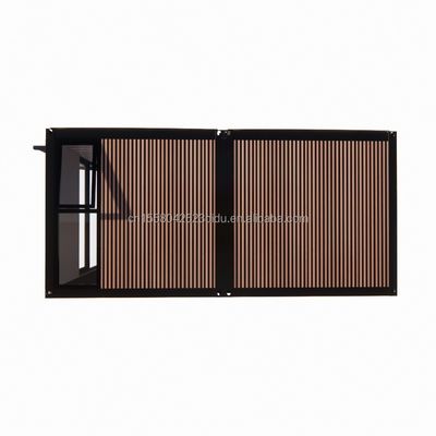 Flat Top Container Vorfertigung Studio Imitation Holz PVC Wandplatte für erschwingliche Familienwohnung in 20ft oder 40ft Größen