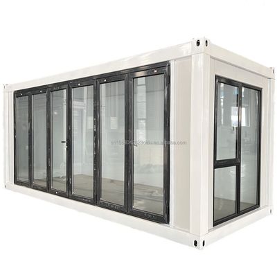 Customized Farbe 20ft Wohn Container Home Vorgefertigtes Kleines Haus mit galvanisierten Stahl quadratischen Rohren und modularen Design