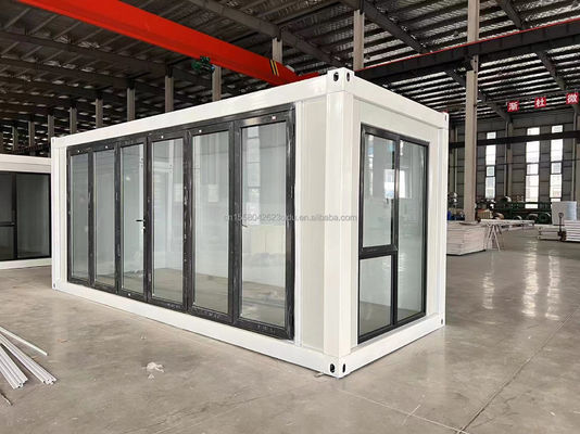 Customized Farbe 20ft Wohn Container Home Vorgefertigtes Kleines Haus mit galvanisierten Stahl quadratischen Rohren und modularen Design