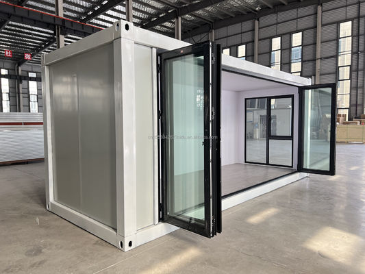Customized Farbe 20ft Wohn Container Home Vorgefertigtes Kleines Haus mit galvanisierten Stahl quadratischen Rohren und modularen Design