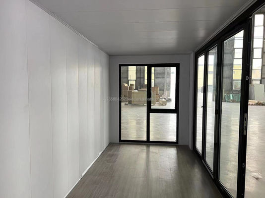 Customized Farbe 20ft Wohn Container Home Vorgefertigtes Kleines Haus mit galvanisierten Stahl quadratischen Rohren und modularen Design