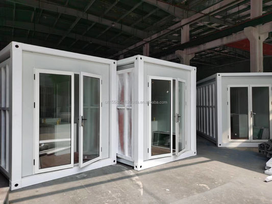 Customized Farbe 20ft Wohn Container Home Vorgefertigtes Kleines Haus mit galvanisierten Stahl quadratischen Rohren und modularen Design