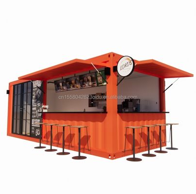 20ft Container Store Kiosk angepasste Farbe Container Häuser für mobile Container Kaffeebar