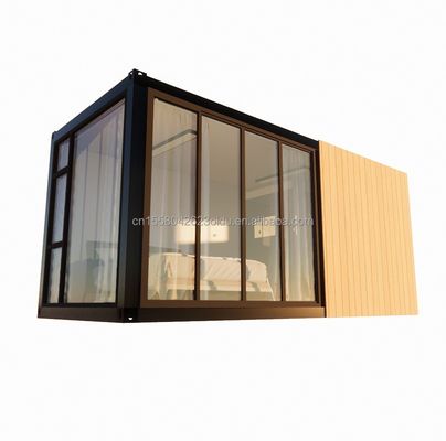 Holzfestes Solarhaus aus Stahl 20ft Flat Containerhaus mit Wand 50/75/100mm Welle Sandwich Panel