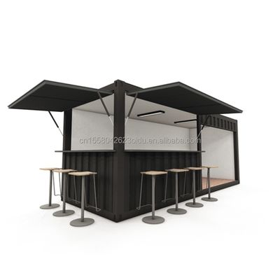 20ft Mini Pop-up Shop Container für Fast-Food Restaurant Convenience Store Kiosk und Haus Galvanisiertes Stahl biegen 180g