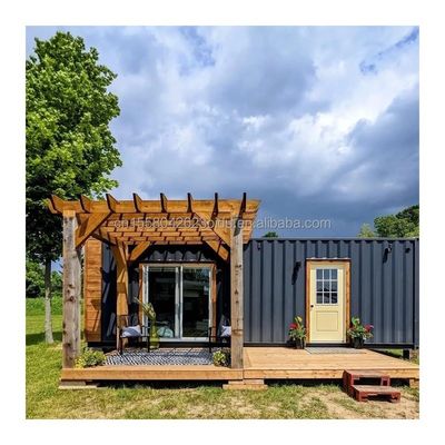 Hotel Luxury Portable Flat Roof Container Prefab Studio Zuhause mit 50/75/100mm Welle Sandwich Panel Wand und erschwinglich