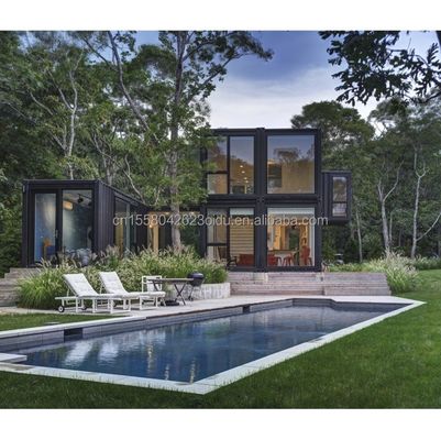 Hotel Luxury Portable Flat Roof Container Prefab Studio Zuhause mit 50/75/100mm Welle Sandwich Panel Wand und erschwinglich