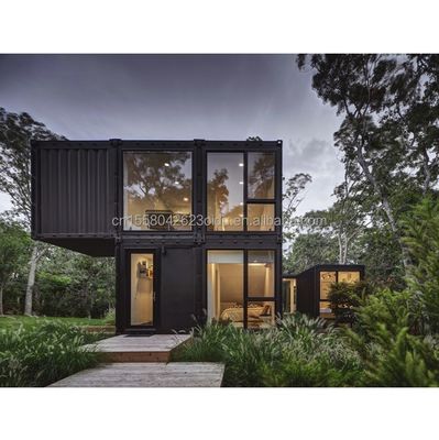 Hotel Luxury Portable Flat Roof Container Prefab Studio Zuhause mit 50/75/100mm Welle Sandwich Panel Wand und erschwinglich
