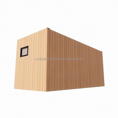 Holzfestes Solarhaus aus Stahl 20ft Flat Containerhaus mit Wand 50/75/100mm Welle Sandwich Panel