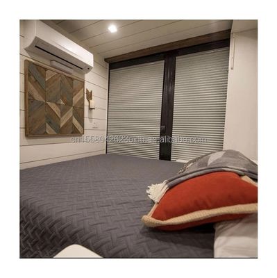 50/75/100mm Wellen-Sandwich-Panel Kleines Holz Prefab Haus Container Wohnen Zwei Stockwerke Container Gebäude Hütten Holzvilla