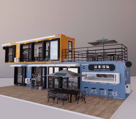 Galvanisierter Stahlbogenbehälter Design Kaffeebar Haus Mobilgeschäft Container Restaurant