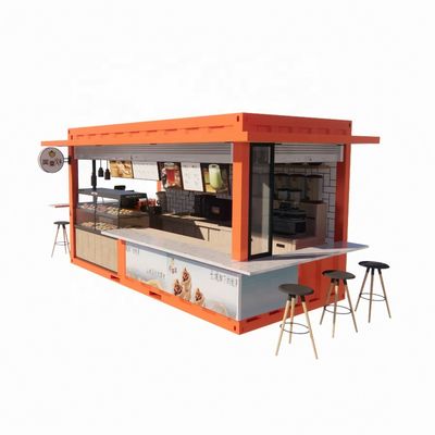 20ft oder 40ft kommerzielle Outdoor-Schifffahrt Container Cafe Bar Einfach zu installieren Modernes Design Stahlhaus Flat Pack Container Beste