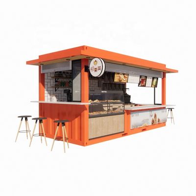 20ft oder 40ft kommerzielle Outdoor-Schifffahrt Container Cafe Bar Einfach zu installieren Modernes Design Stahlhaus Flat Pack Container Beste