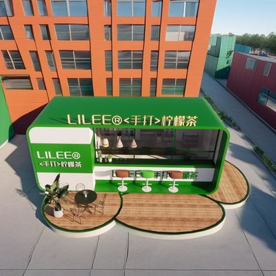 2024 Design Outdoor Erweiterbar Modular 20ft/40ft Stahl Container Kiosk Portable Cafe Bar mit Ausrüstung