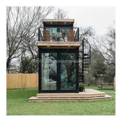 Hotel 20ft-40ft Tragbares Holzcontainerhaus Dauerhaftes Seegütercontainer Renovierung mit Hotelstandard