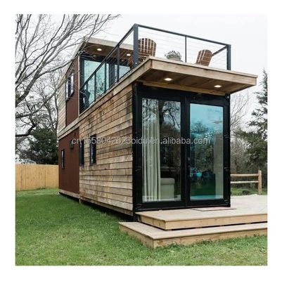 Hotel 20ft-40ft Tragbares Holzcontainerhaus Dauerhaftes Seegütercontainer Renovierung mit Hotelstandard