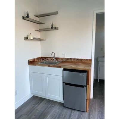 Galvanisierte Quadratrohren aus Stahl Vorgefertigte Modularkabinen Holzgarten Sonnenzimmer Komplettgeräte