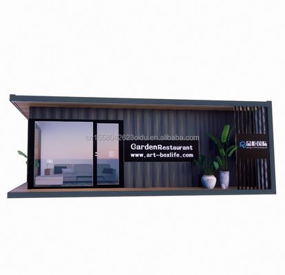 Containerhäuser Vorgefertigte Häuser kundenspezifische Farbe Holzglas Sonnenzimmerhaus Vorgefertigte Containerhäuser