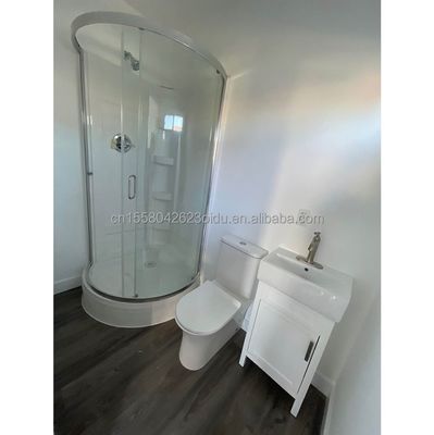Galvanisierte Quadratrohren aus Stahl Vorgefertigte Modularkabinen Holzgarten Sonnenzimmer Komplettgeräte