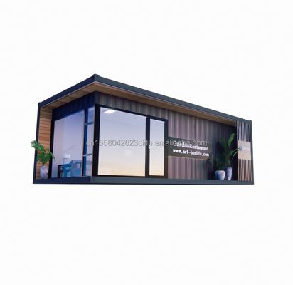 Containerhäuser Vorgefertigte Häuser kundenspezifische Farbe Holzglas Sonnenzimmerhaus Vorgefertigte Containerhäuser