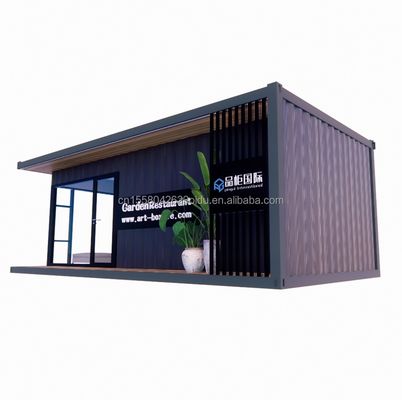 Containerhäuser Vorgefertigte Häuser kundenspezifische Farbe Holzglas Sonnenzimmerhaus Vorgefertigte Containerhäuser