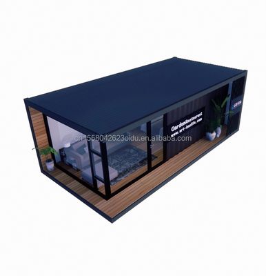 Containerhäuser Vorgefertigte Häuser kundenspezifische Farbe Holzglas Sonnenzimmerhaus Vorgefertigte Containerhäuser