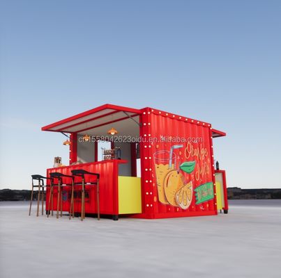 Modernes Design angepasste Farbe Klappbare Bewegliche Behälter Flat Pack für Kaffeeshop Restaurant Haus Modulare Küche