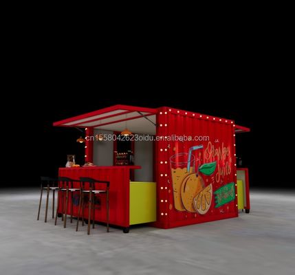 Modernes Design angepasste Farbe Klappbare Bewegliche Behälter Flat Pack für Kaffeeshop Restaurant Haus Modulare Küche