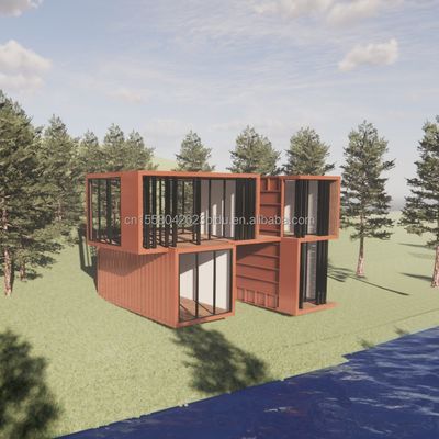 Modernes Design 20ft Portable Shipping Container Bekleidungsgeschäft Pop-Up Einzelhandel Wand 50/75/100mm Welle Sandwich-Panel