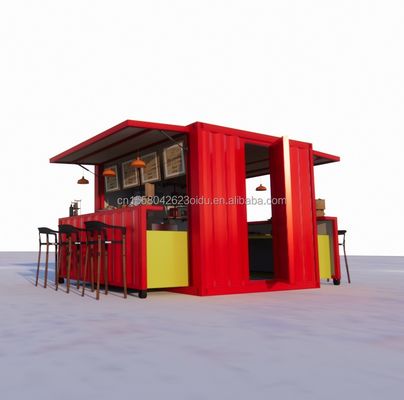 Modernes Design angepasste Farbe Klappbare Bewegliche Behälter Flat Pack für Kaffeeshop Restaurant Haus Modulare Küche