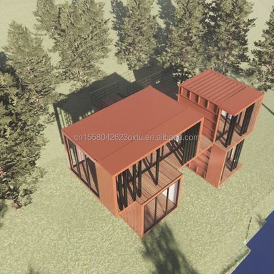 Modernes Design 20ft Portable Shipping Container Bekleidungsgeschäft Pop-Up Einzelhandel Wand 50/75/100mm Welle Sandwich-Panel