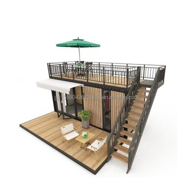Modernes Design 20ft Maßgeschneiderter Versandbehälter Garten Kaffeehaus Bewegliche Bar Kaffeeladen Outdoor-Sandwich-Panel aus Stahl