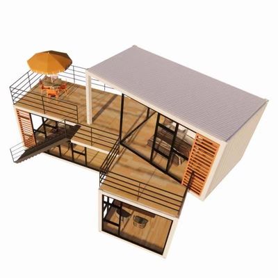 Wand 50/75/100mm Wellen-Sandwich-Panel Tragbares Haus Mobilheime Fertigbauten Bürogebäude für Luxuscontainer Hotelküchen