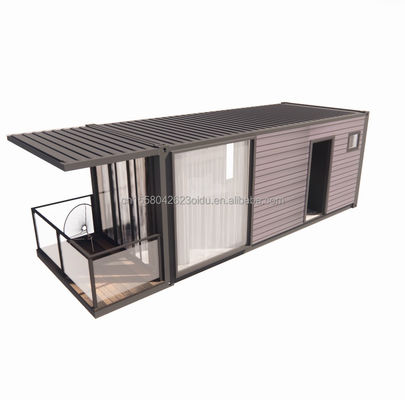 Galvanisierte Stahlquadratrohre Vorgefertigtes Containerhaus Bewegliches Vorgefertigtes Haus 20ft Versand Kleine Häuser kundenspezifische Farbe
