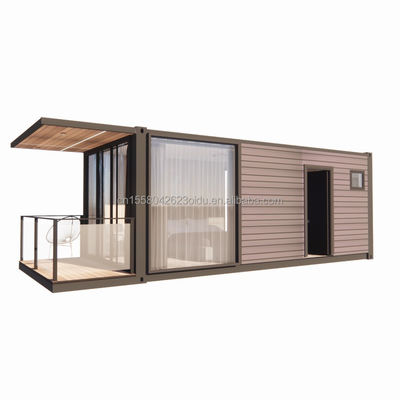 Galvanisierte Stahlquadratrohre Vorgefertigtes Containerhaus Bewegliches Vorgefertigtes Haus 20ft Versand Kleine Häuser kundenspezifische Farbe