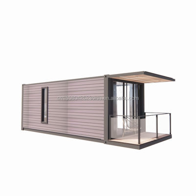 Galvanisierte Stahlquadratrohre Vorgefertigtes Containerhaus Bewegliches Vorgefertigtes Haus 20ft Versand Kleine Häuser kundenspezifische Farbe