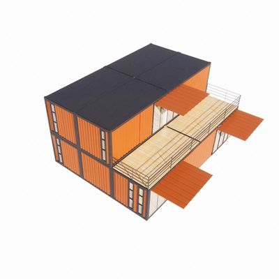 Fenster aus Aluminiumlegierung und 50/75/100mm Wellen Sandwich-Panel Luxus-Vorgefertigte Häuser mit Toilette