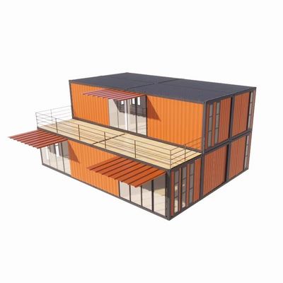 Fenster aus Aluminiumlegierung und 50/75/100mm Wellen Sandwich-Panel Luxus-Vorgefertigte Häuser mit Toilette