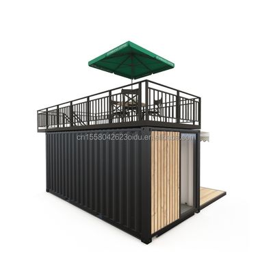 Wand 50/75/100mm Wellen Sandwich Panel Trennbarer Behälter kundenspezifisch 20ft Pop-Up-Coffee Shop für schnelle und bequeme Stall