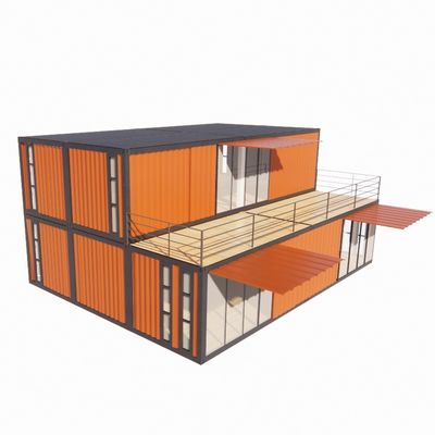 Fenster aus Aluminiumlegierung und 50/75/100mm Wellen Sandwich-Panel Luxus-Vorgefertigte Häuser mit Toilette