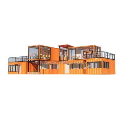 Prefab Modular 3 Schlafzimmer Haus Galvanisiertes Stahl Quadratrohr 20ft oder 40ft fertiggestellte kleine Kabine Kit Set