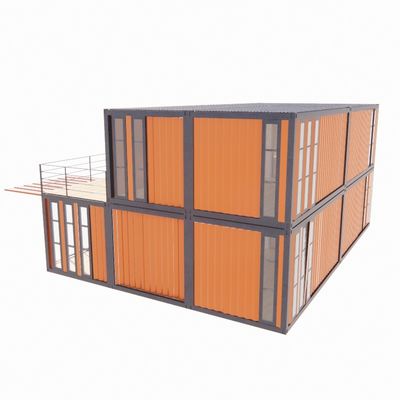 Fenster aus Aluminiumlegierung und 50/75/100mm Wellen Sandwich-Panel Luxus-Vorgefertigte Häuser mit Toilette