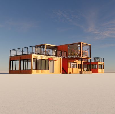 Prefab Modular 3 Schlafzimmer Haus Galvanisiertes Stahl Quadratrohr 20ft oder 40ft fertiggestellte kleine Kabine Kit Set