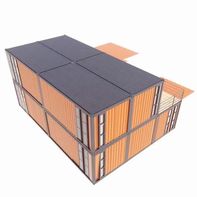 Fenster aus Aluminiumlegierung und 50/75/100mm Wellen Sandwich-Panel Luxus-Vorgefertigte Häuser mit Toilette