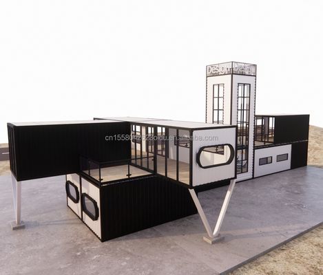 Galvanisierte Stahlquadratrohre Container-Laden Versandcontainer Portable Shop Container 3D Modelldesign