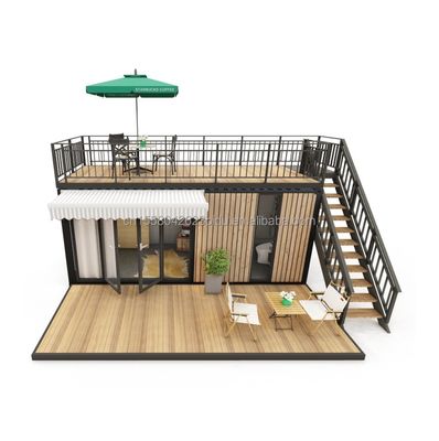 Wand 50/75/100mm Wellen Sandwich Panel Trennbarer Behälter kundenspezifisch 20ft Pop-Up-Coffee Shop für schnelle und bequeme Stall