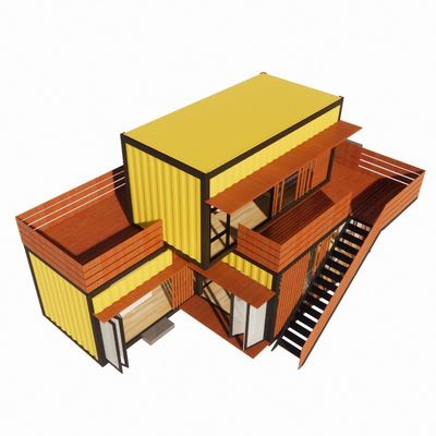 Moderne Luxus-Prefabrikate aus Stahl mit Toiletten