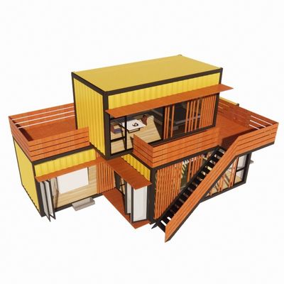 Moderne Luxus-Prefabrikate aus Stahl mit Toiletten